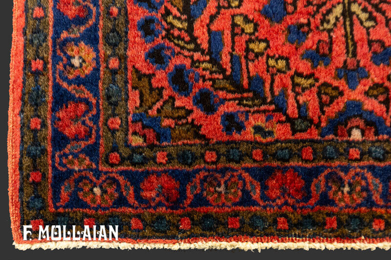 Pair of Antique Persian Small Saruk Rugs n°:53671899